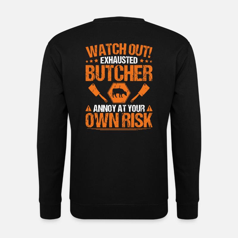 Boucher boucher boucher boucher boucher boucher - Sweat-shirt Unisexe - noir