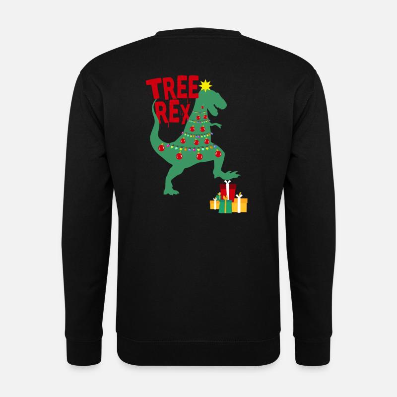 Tree Rex Xmas Geschenkidee - Unisex Pullover - Schwarz