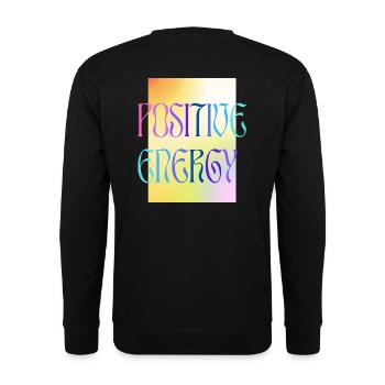 POSITIVE ENERGY - colourful - Unisex Sweatshirt - black - Back - Alina (178cm)