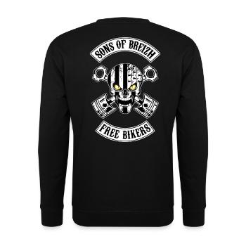 Sons of Breizh free bikers - Sweat-shirt Unisexe - noir - Dos - Alina (178cm)