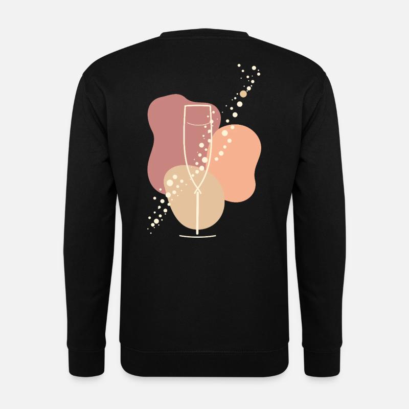 Sparkling wine lover Sparkling Aura - Unisex Sweatshirt - black