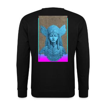 Ägypten2 - Unisex Pullover - Schwarz - Hinten - Alina (178cm)