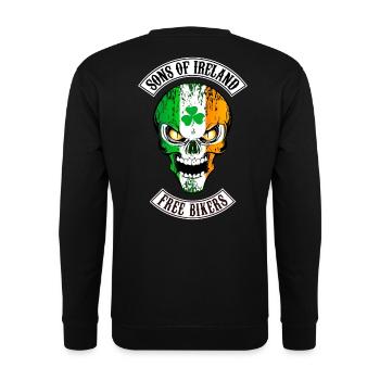 ireland - free bikers - Sweat-shirt Unisexe - noir - Dos - Alina (178cm)