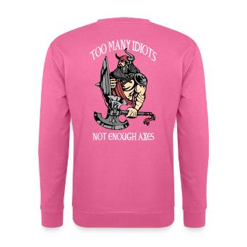 Wikinger Walhalla Krieger - Unisex Pullover - Pink - Hinten