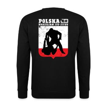 Brazilian Jiu-Jitsu Poland - Unisex Pullover - Schwarz - Hinten - Alina (178cm)