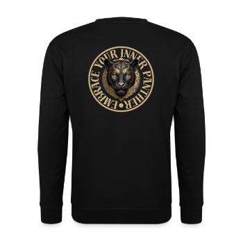Embrassez la panthère qui sommeille en vous - Sweat-shirt Unisexe - noir - Dos - Alina (178cm)