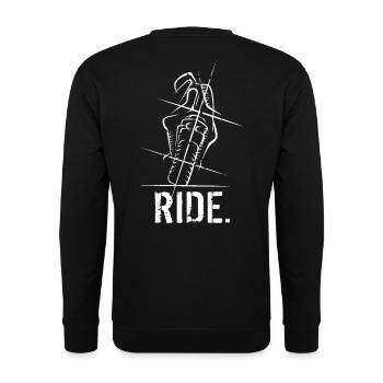 Superbike Supersport Moto Motard Course de course - Sweat-shirt Unisexe - noir - Dos - Alina (178cm)