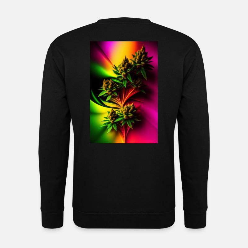 Abstract Cannabis - Unisex Pullover - Schwarz