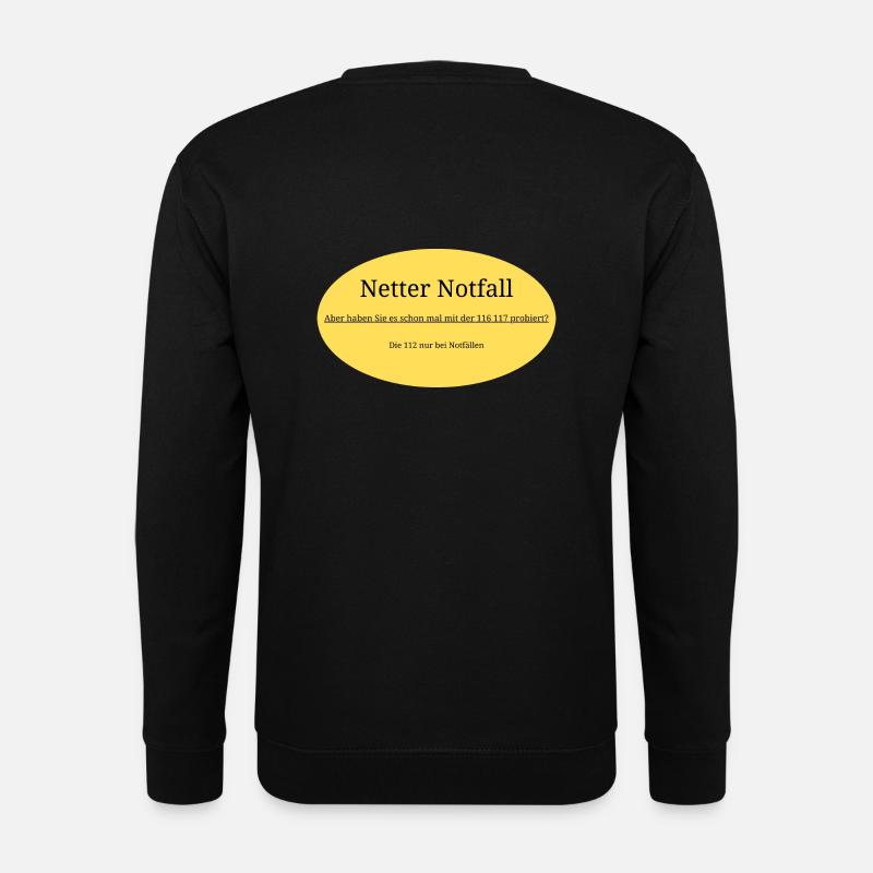 Netter Notfall - Unisex Pullover - Schwarz