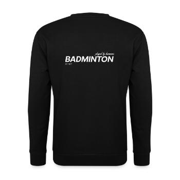 Badminton - Unisex Sweatshirt - black - Back - Alina (178cm)