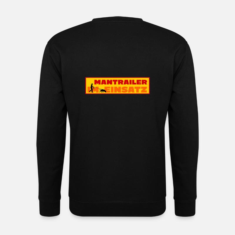 Mantrailer im Einsatz (Frau) - Unisex Pullover - Schwarz