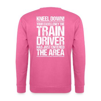 Triebfahrzeugführer Lokführer Lokomotivführer - Unisex Pullover - Pink - Hinten
