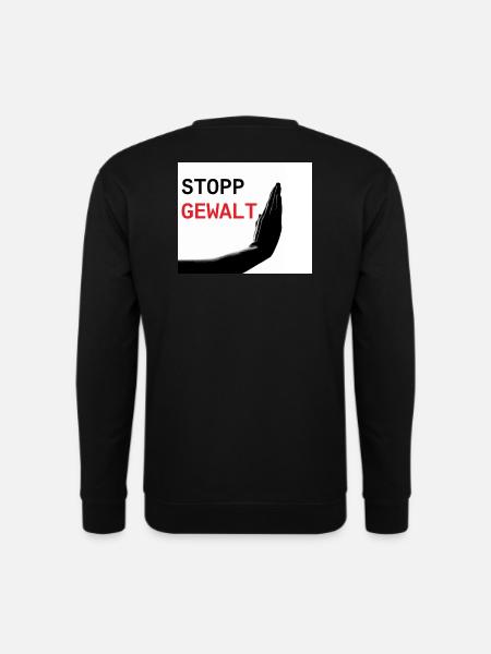 Stopp Gewalt - Unisex Pullover - Schwarz