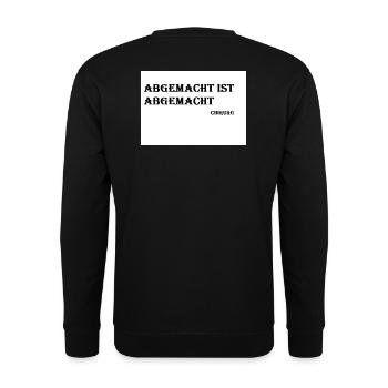 Chirurg - Unisex Pullover - Schwarz - Hinten - Michal (187cm)