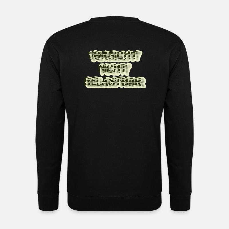 Vorsicht, nicht belastbar - Unisex Pullover - Schwarz