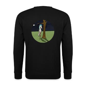 Unicorn stuck. - Unisex Sweatshirt - black - Back - Alina (178cm)