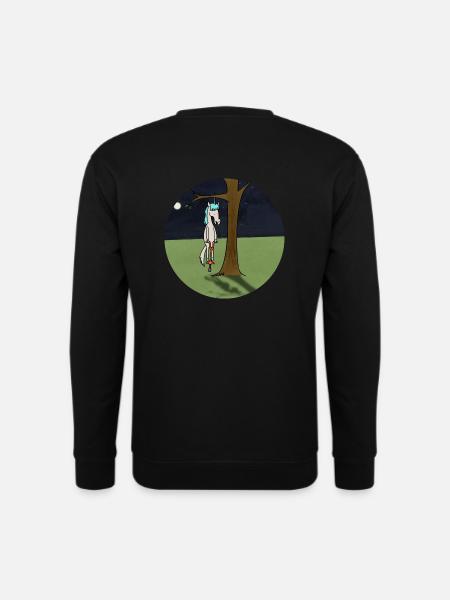 Licorne coincé. - Sweat-shirt Unisexe - noir