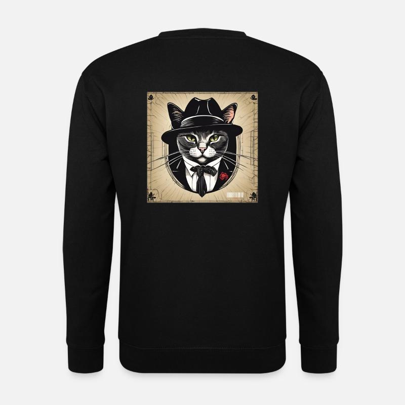 Mob Katze - Unisex Pullover - Schwarz