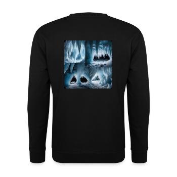 cave - Unisex Sweatshirt - black - Back - Alina (178cm)