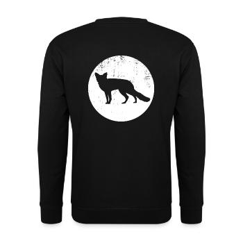 Fuchs - Unisex Pullover - Schwarz - Hinten - Alina (178cm)