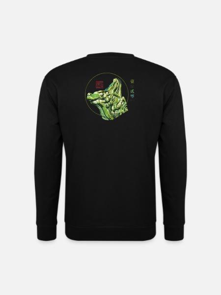 Chinesisch_Architektur_Himmelstempel_Wenshou 1420 - Unisex Pullover - Schwarz