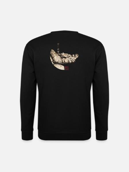 Chinesischer Drache im Himmelstempel_Chi 1420 - Unisex Pullover - Schwarz