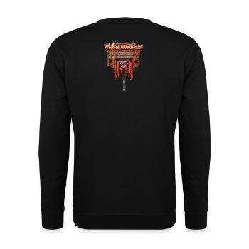 Chinesisch_Architektur_Jingyao1420_Forbidden ville - Sweat-shirt Unisexe - noir - Dos - Alina (178cm)