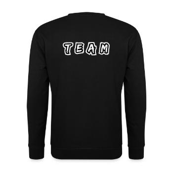 Team - Unisex Sweatshirt - black - Back - Alina (178cm)