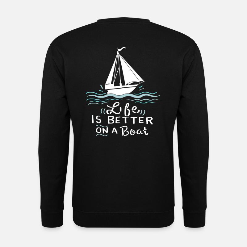 Sailing Sailing Boat Gift - Unisex Sweatshirt - black
