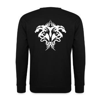 Tribal Tattoo , Kelten Symbol, shirt - Unisex Pullover - Schwarz - Hinten - Alina (178cm)