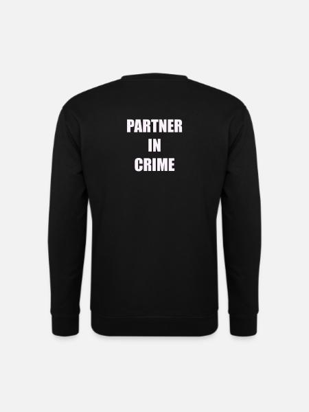 PARTNERS IN CRIME - Unisex Sweatshirt - black