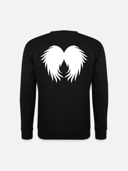 Engelsflügel Federn - Unisex Pullover - Schwarz