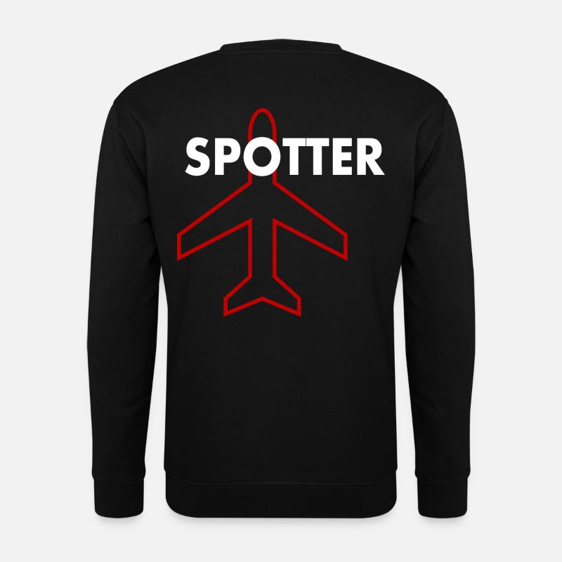 Planespotter plane observer - Unisex Sweatshirt - black