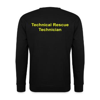 Technical Rescue Technician - Unisex Sweatshirt - black - Back - Alina (178cm)