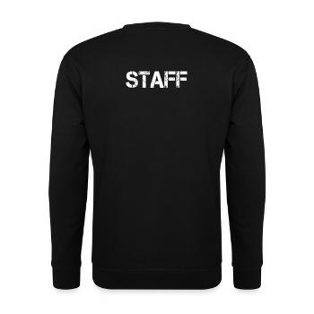 Staff Staff Crew Personal Team Band Security - Unisex Sweatshirt - black - Back - Alina (178cm)