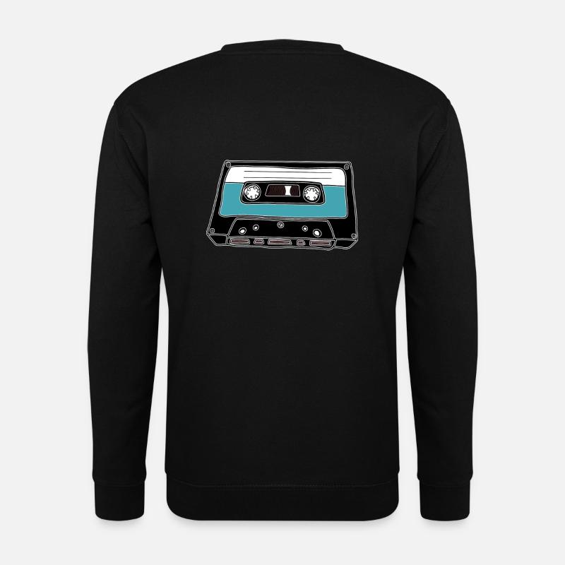 Retro Kassette - Unisex Pullover - Schwarz