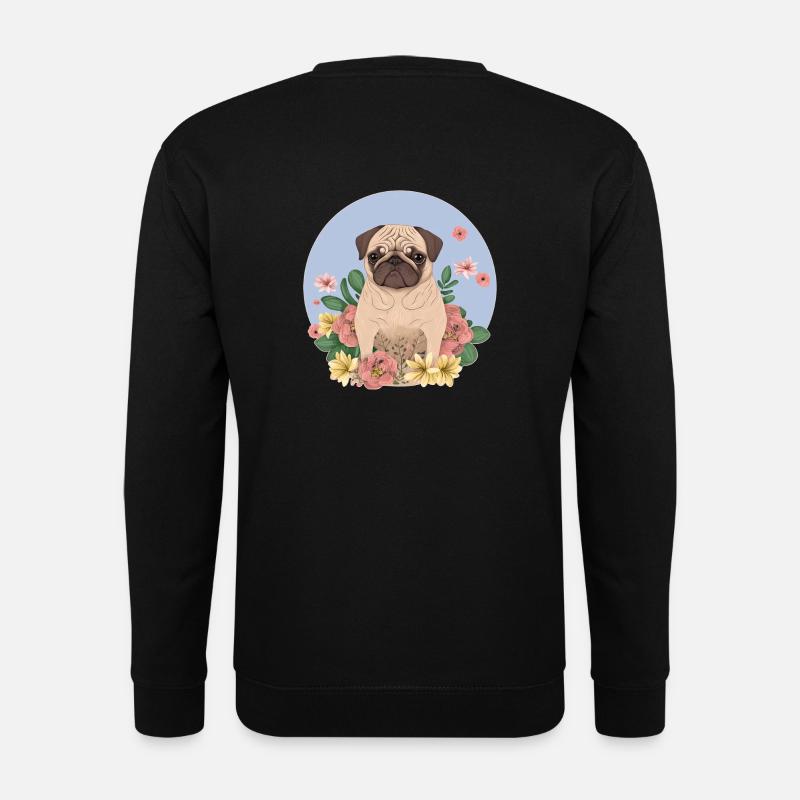 Pug - Unisex Sweatshirt - black