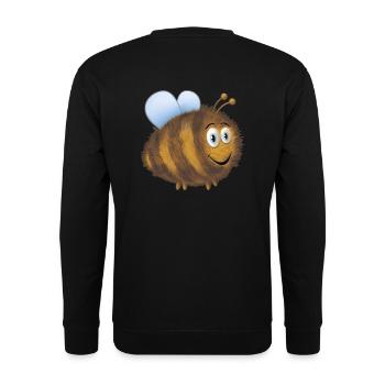 Lustige dicke Hummel - Unisex Pullover - Schwarz - Hinten - Alina (178cm)