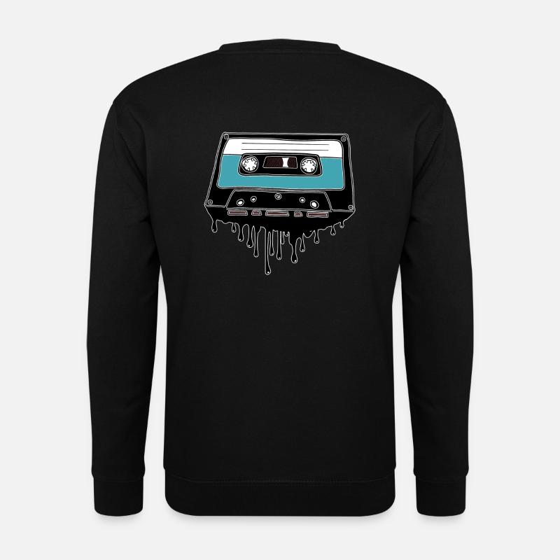 Kassette schmelzend 80's Motiv - Unisex Pullover - Schwarz