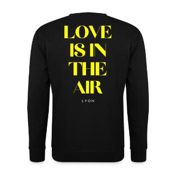 Love is in the air - Unisex Sweatshirt - black - Back - Alina (178cm)