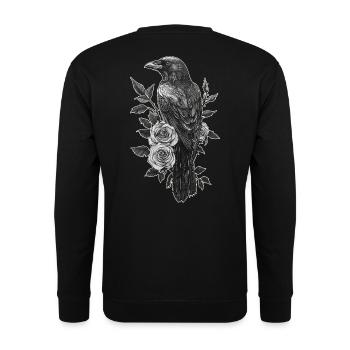 Corbeau - Sweat-shirt Unisexe - noir - Dos - Michal (187cm)
