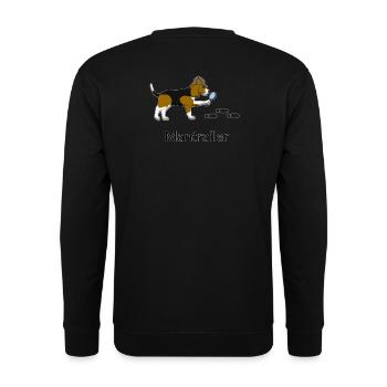 Mantrailing Beagle - Sweat-shirt Unisexe - noir - Dos - Alina (178cm)