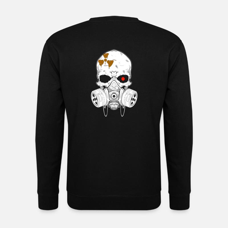 Irradiated skull - Unisex Sweatshirt - black