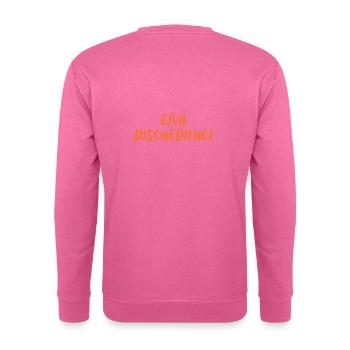 Civil disobedience - Unisex Sweatshirt - pink - Back