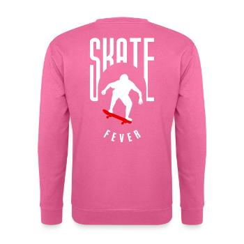 Skateboard und Skater Design. Im Collen design - Unisex Pullover - Pink - Hinten