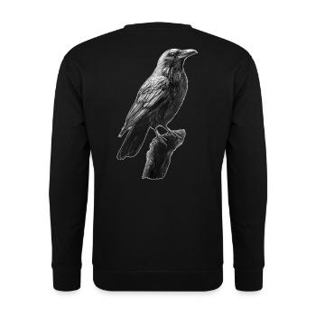 Raven - Unisex Sweatshirt - black - Back - Michal (187cm)