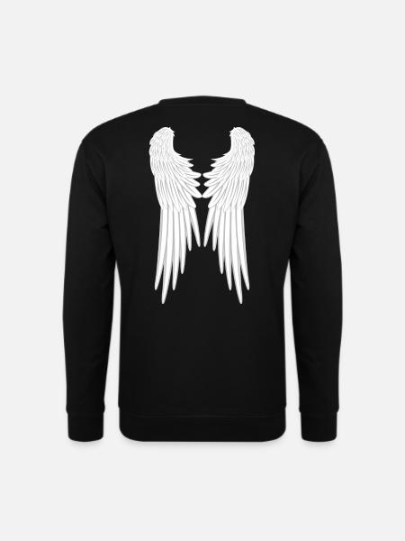Angel Wings Angel Wings Guardian Angel Angel Wings - Unisex Sweatshirt - black