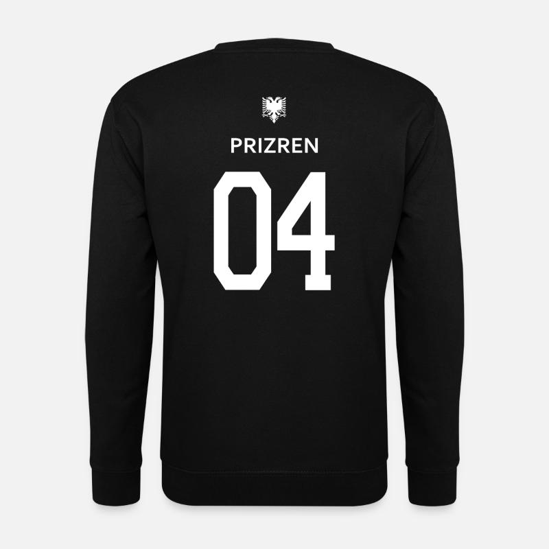 Albanische T-Shirt Priren 04 Adler albania eagle - Unisex Pullover - Schwarz