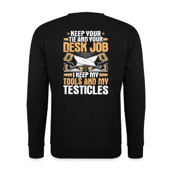 Carpenter Carpenter Carpenter Carpenter Carpenter - Unisex Sweatshirt - black - Back - Alina (178cm)