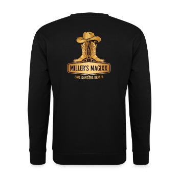 Miller'sMagixx Gold-Edition - Unisex Pullover - Schwarz - Hinten - Alina (178cm)